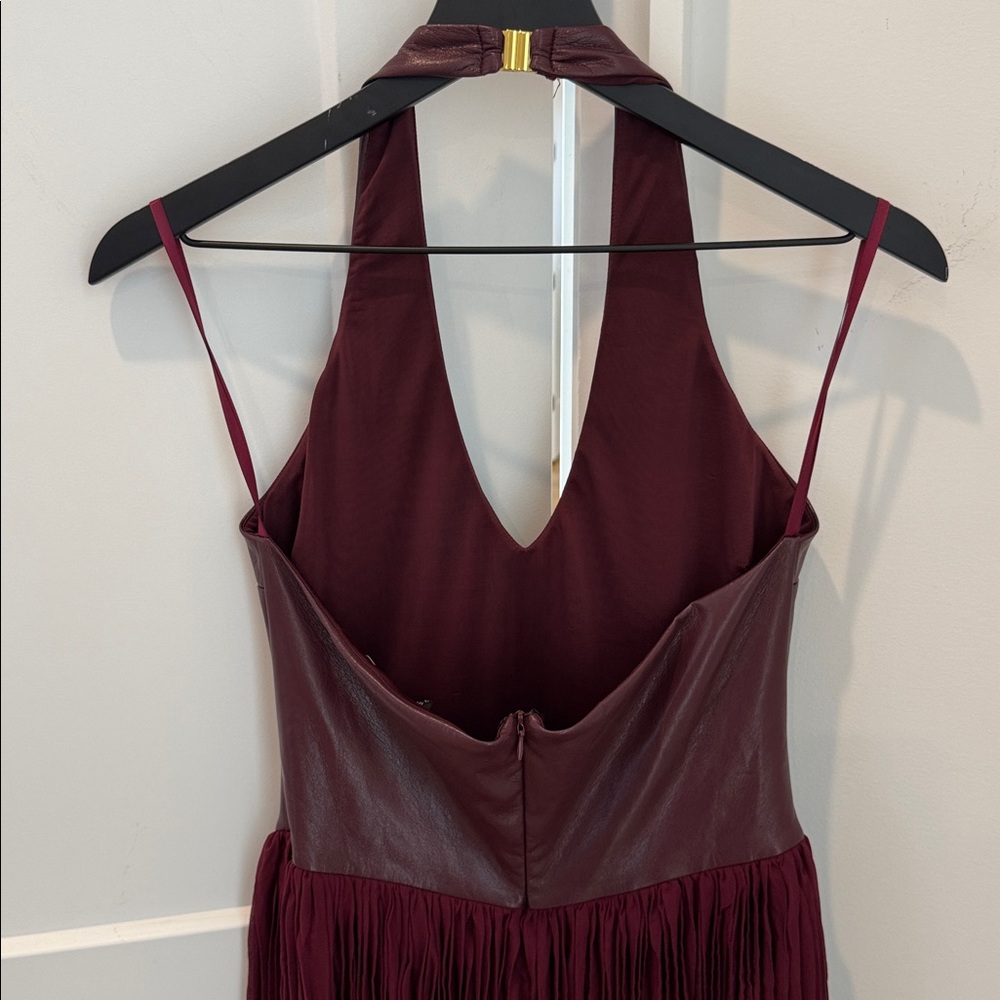 Delfi Collective Rowena Dress In Bordeaux Size Medium $469 - Picture 11 of 11